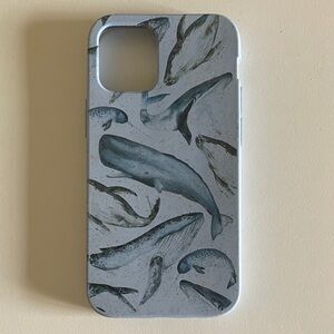 Blue Whale Pattern Phone Case Pela iPhone 12 mini